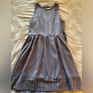 Kohl's Gray Pleated Halter Sundress
